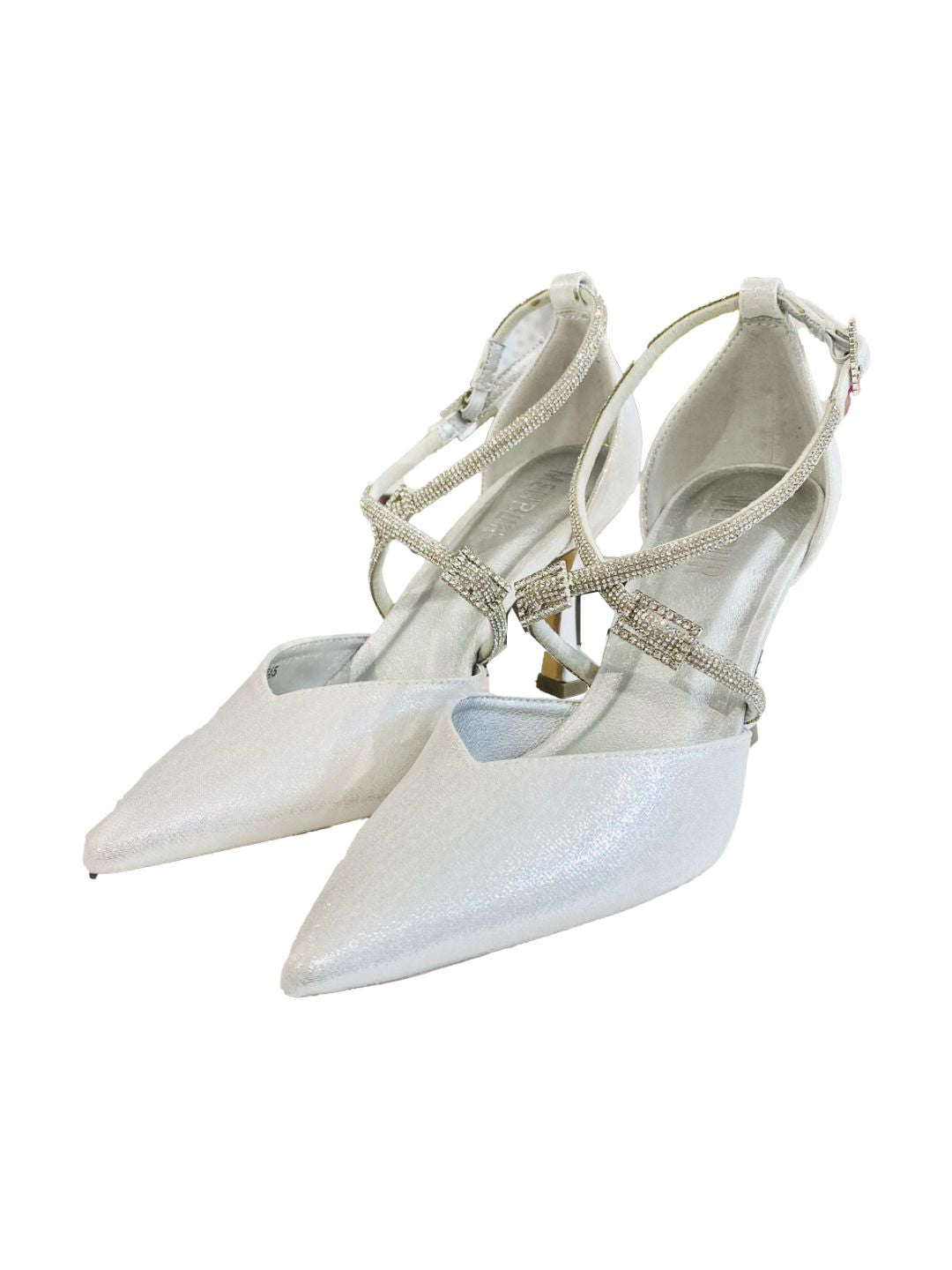 SILVER RHINESTONE SANDAL 24456