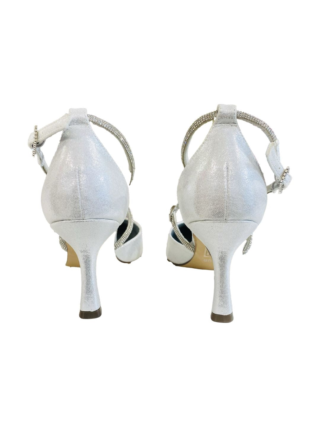SILVER RHINESTONE SANDAL 24456