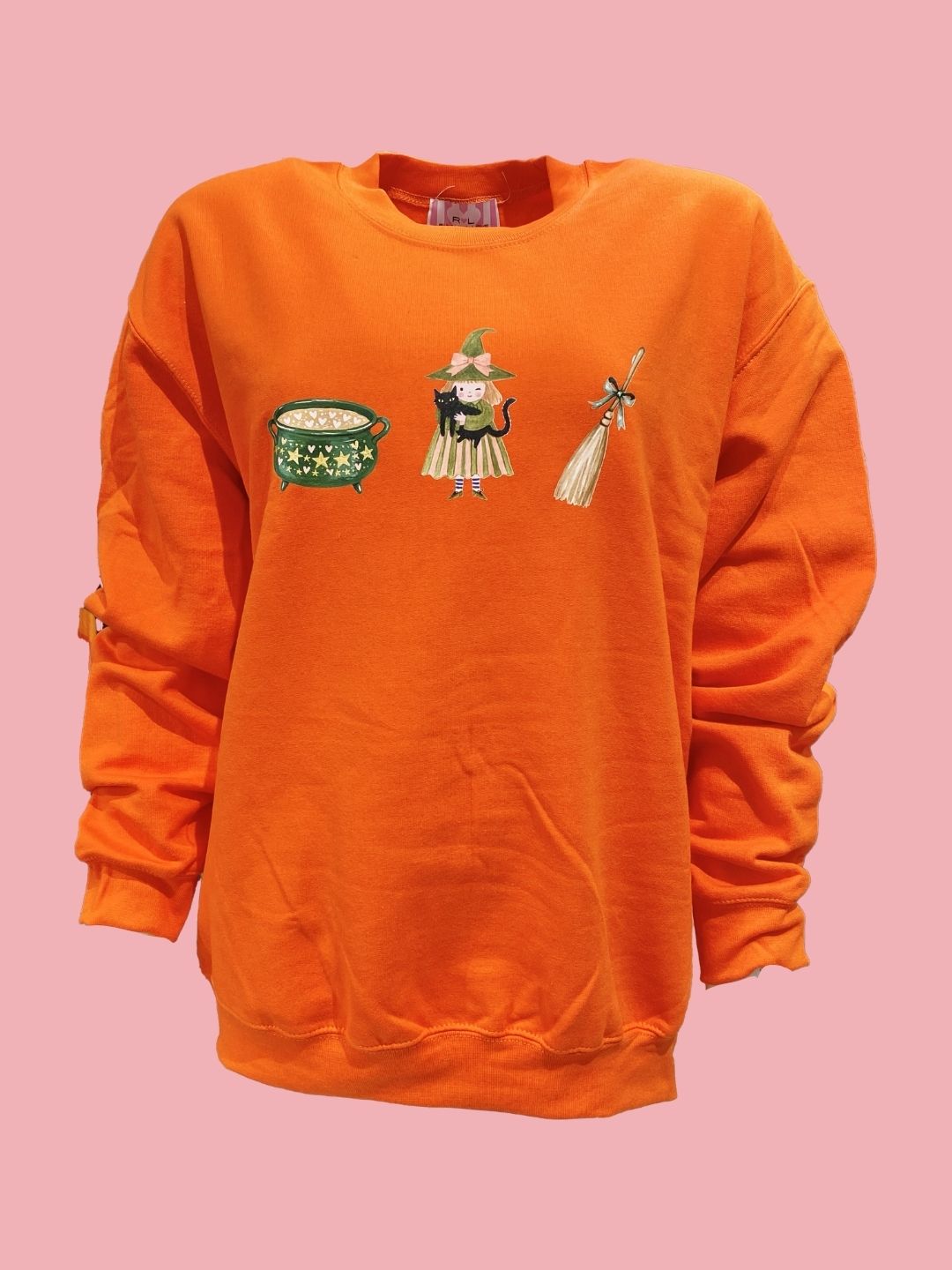 Felpa Halloween Arancio Vivo Mod.3 Ribes of LOVE