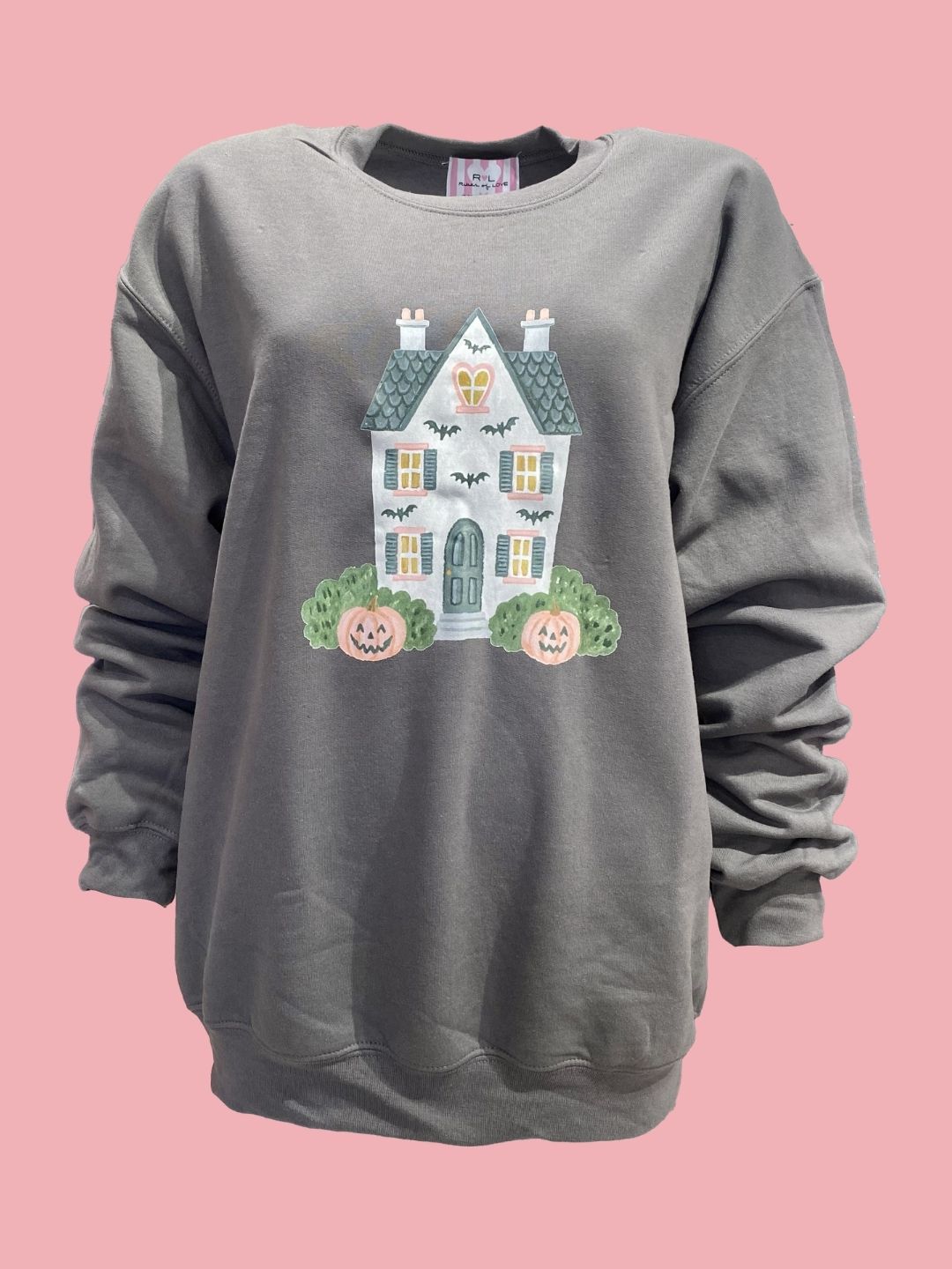 Felpa Halloween Grigio Antracite Mod.2 Ribes of LOVE