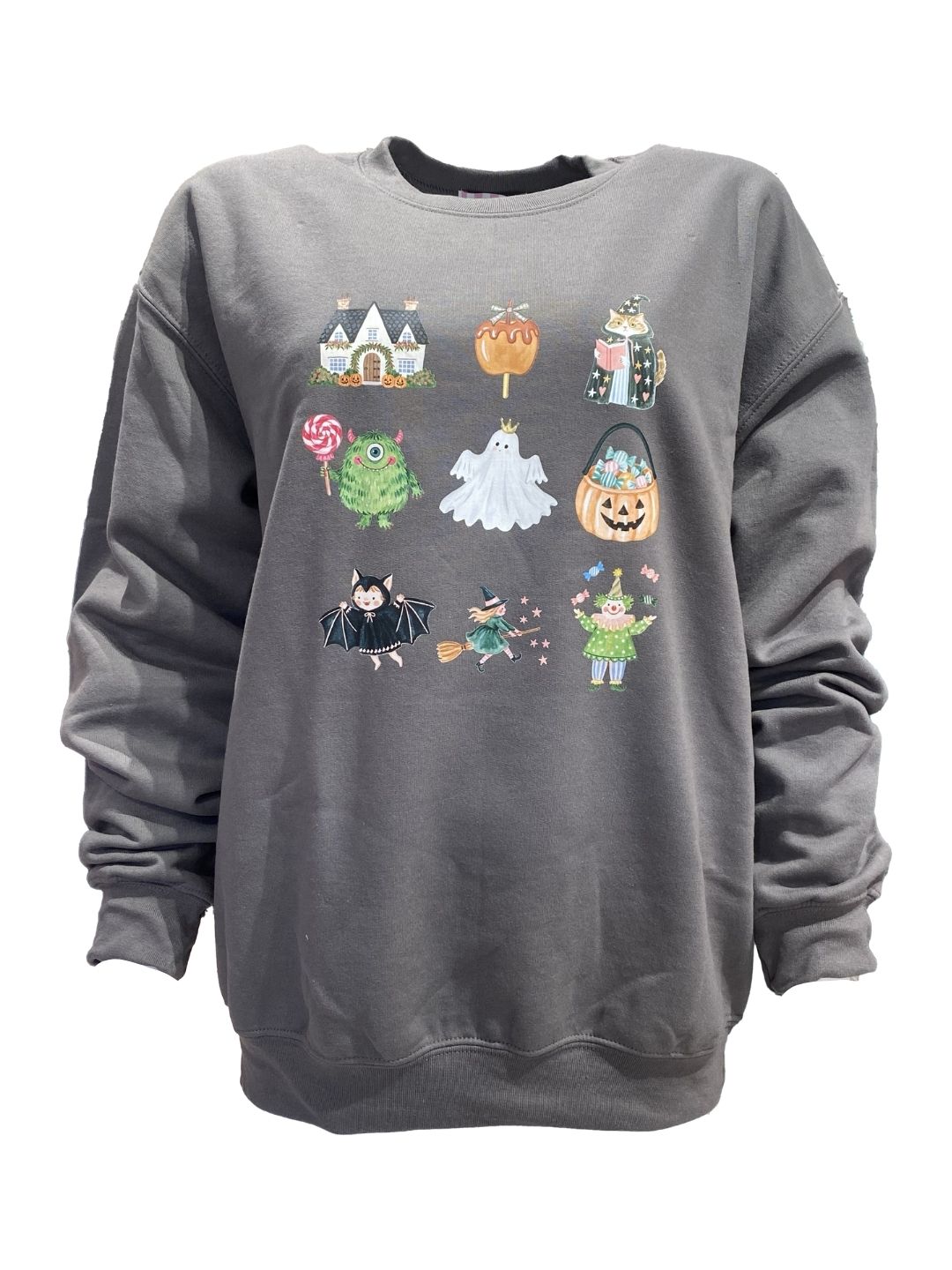 Felpa Halloween Grigio Antracite Mod.3 Ribes of LOVE