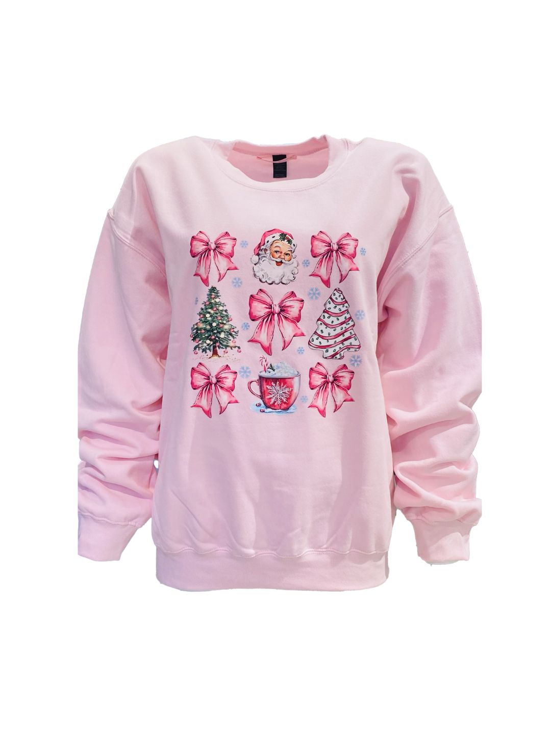 Pink Ribes of LOVE Bow Sweatshirt