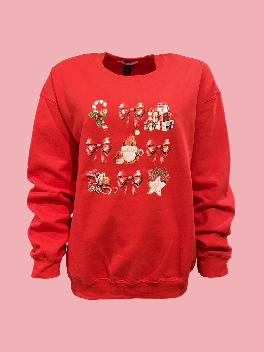 Red Candy Cane Hoodie Currant of LOVE