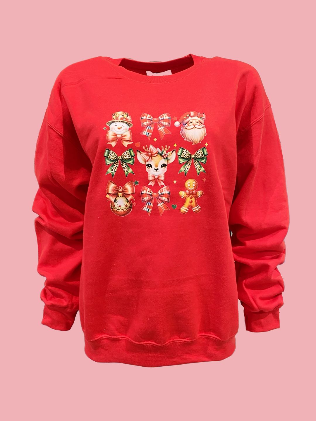 Red Snowman Sweatshirt Ribes of LOVE