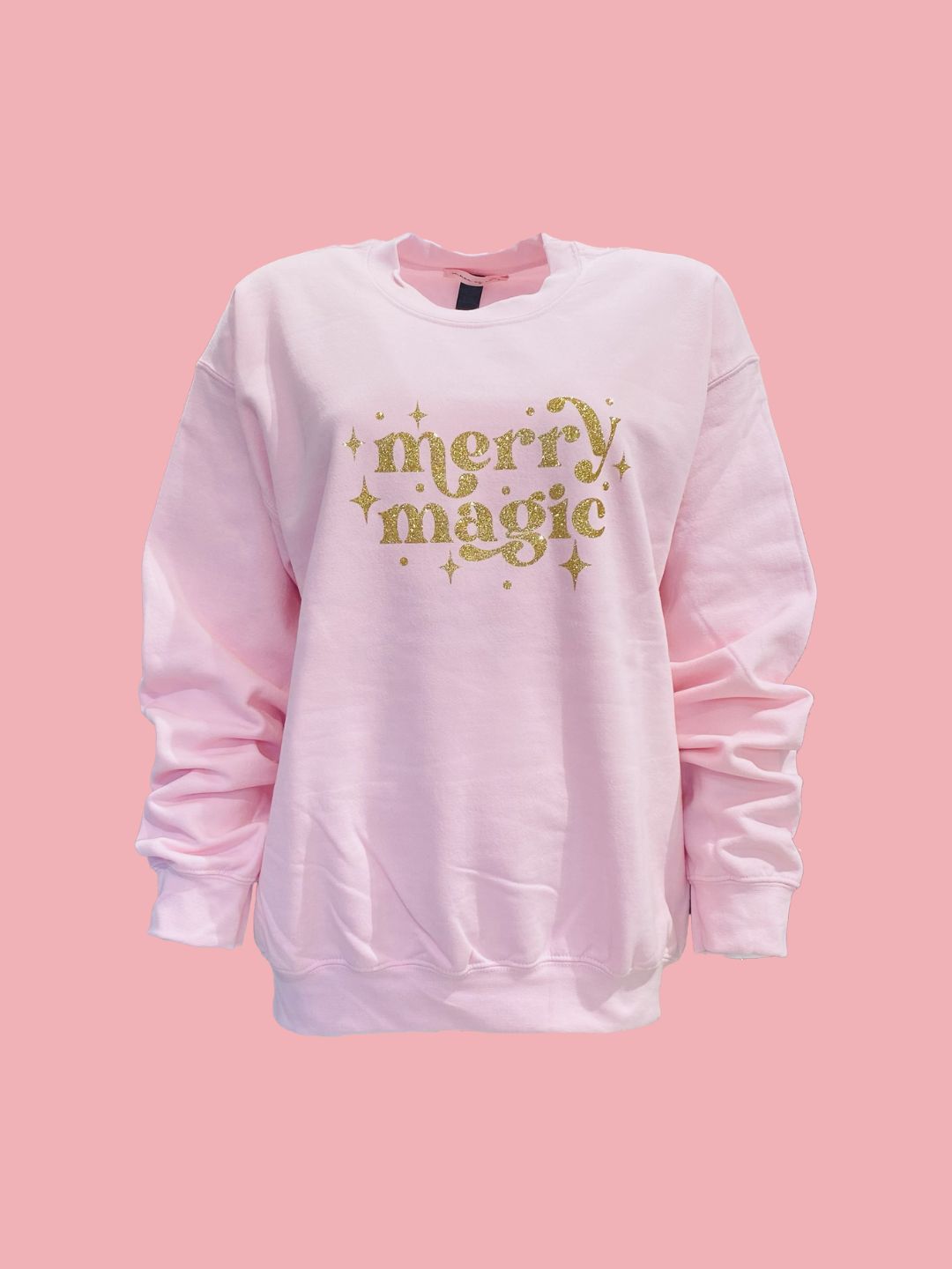 "Merry Magic" Pink Currant Sweatshirt of LOVE