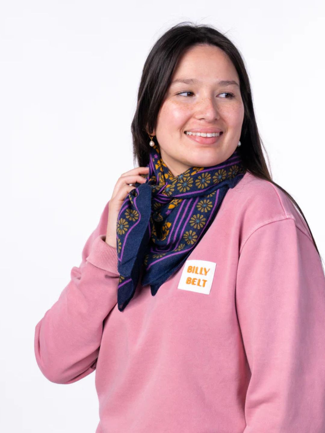 Foulard Lana Constance Blu Navy