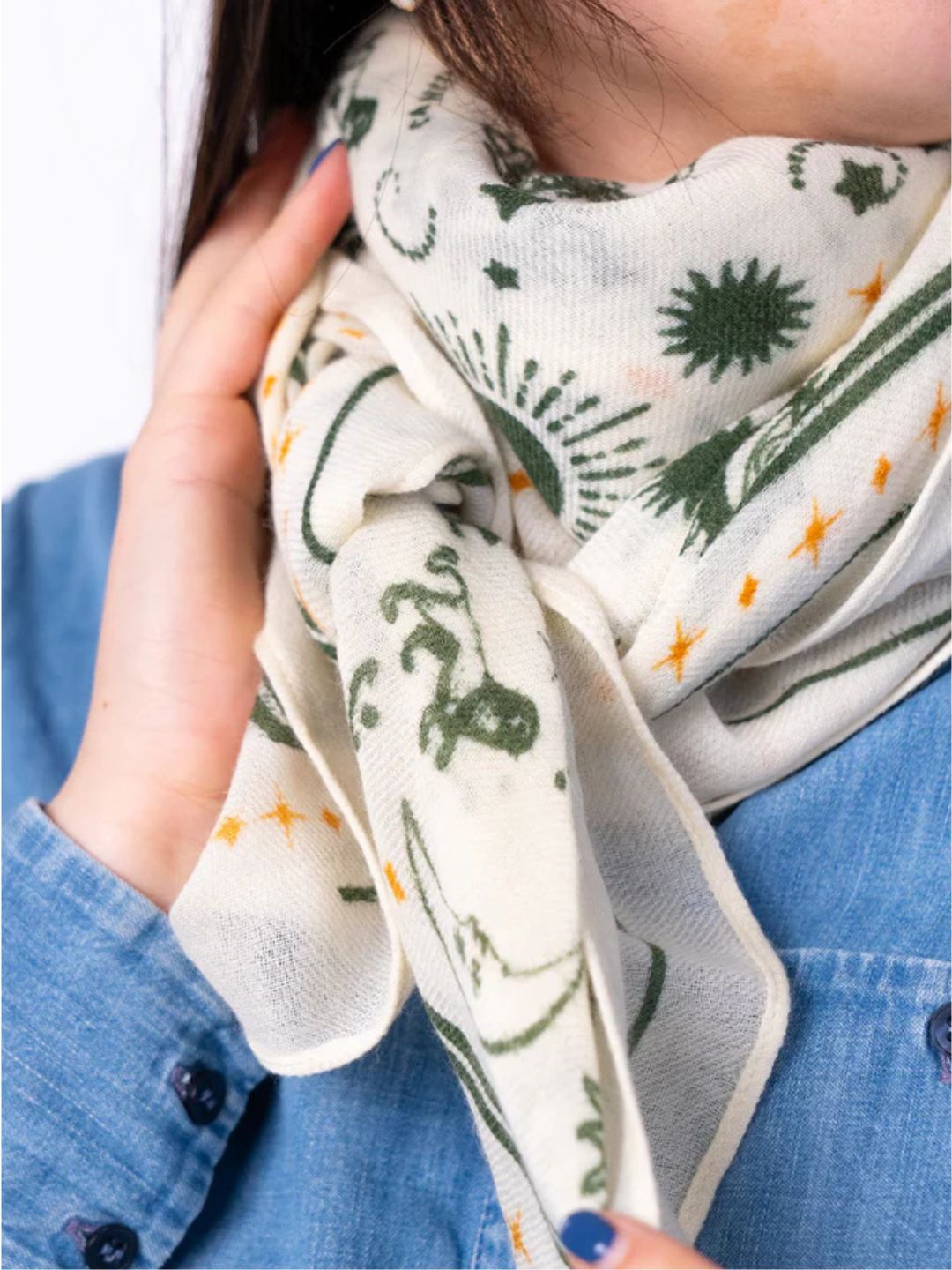 Foulard Lana Madeleine Ecru