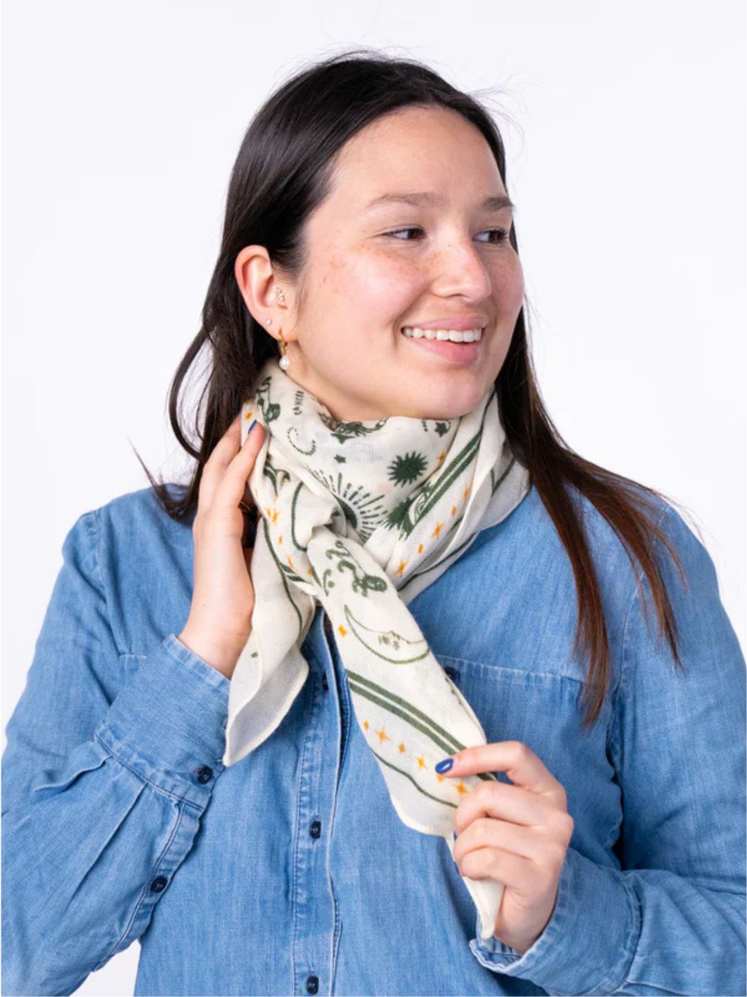 Foulard Lana Madeleine Ecru