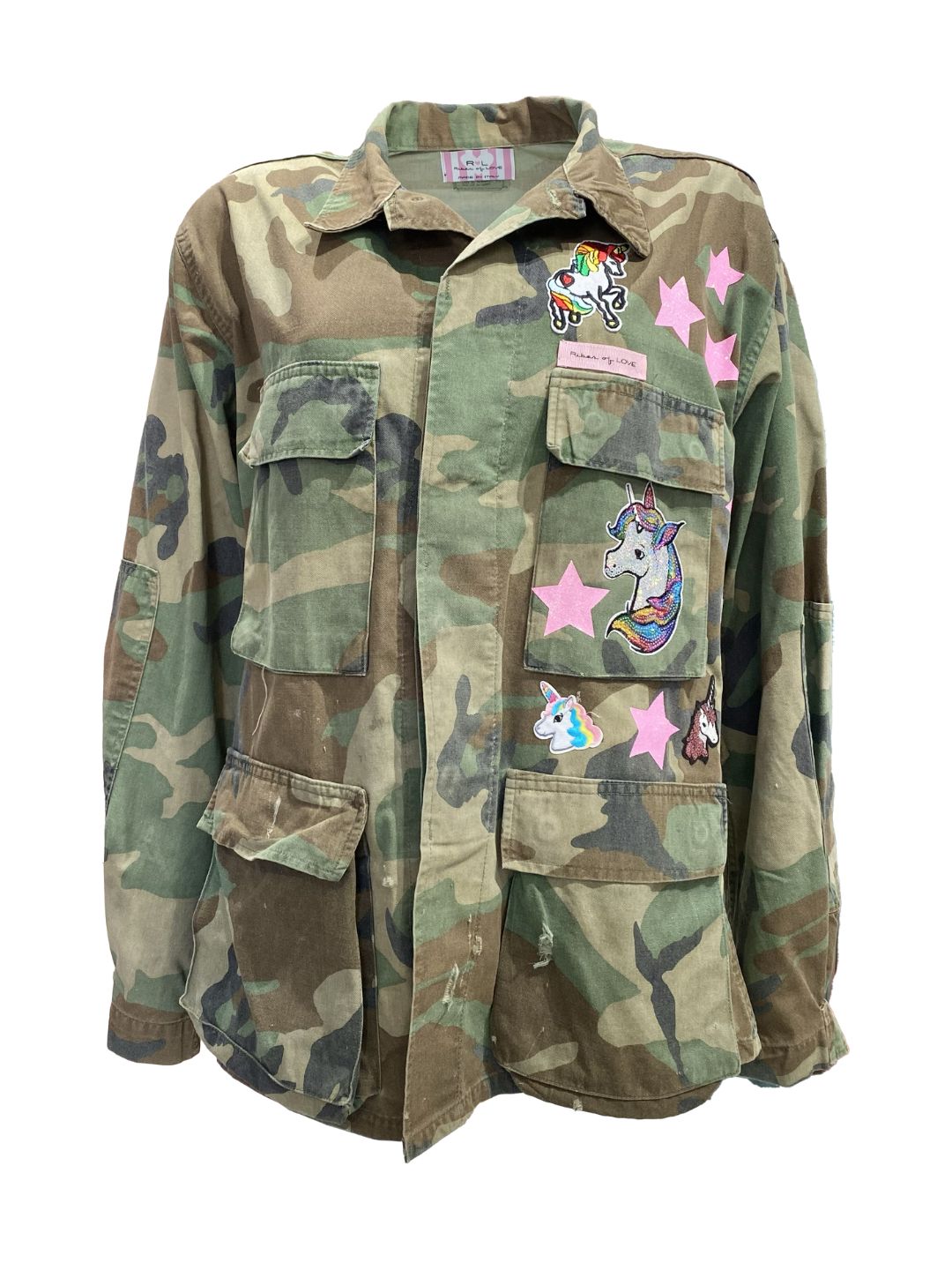 VINTAGE MILITARY JACKET Mod.9 Ribes of LOVE