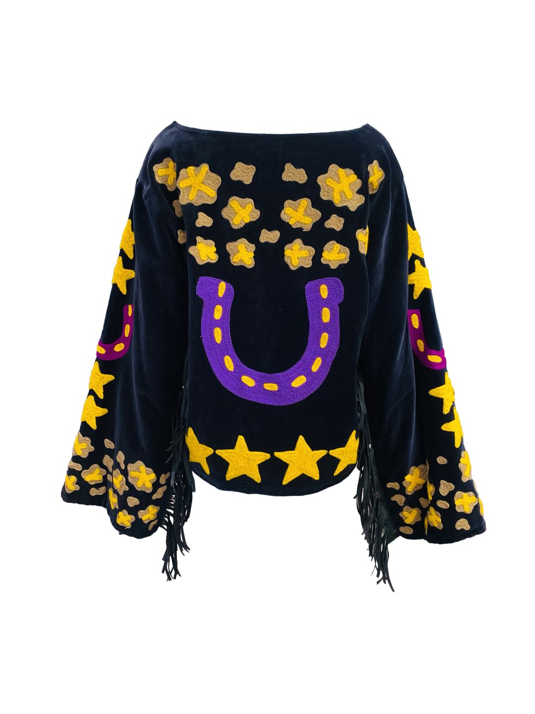 Giacca Frange Suzani NERO