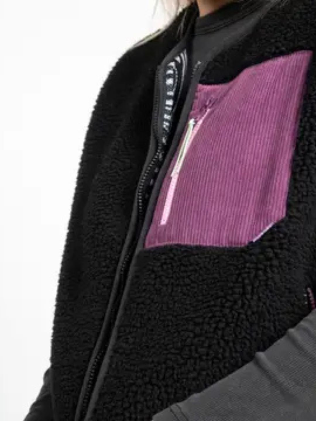 Gilet da donna Sherpa Nero