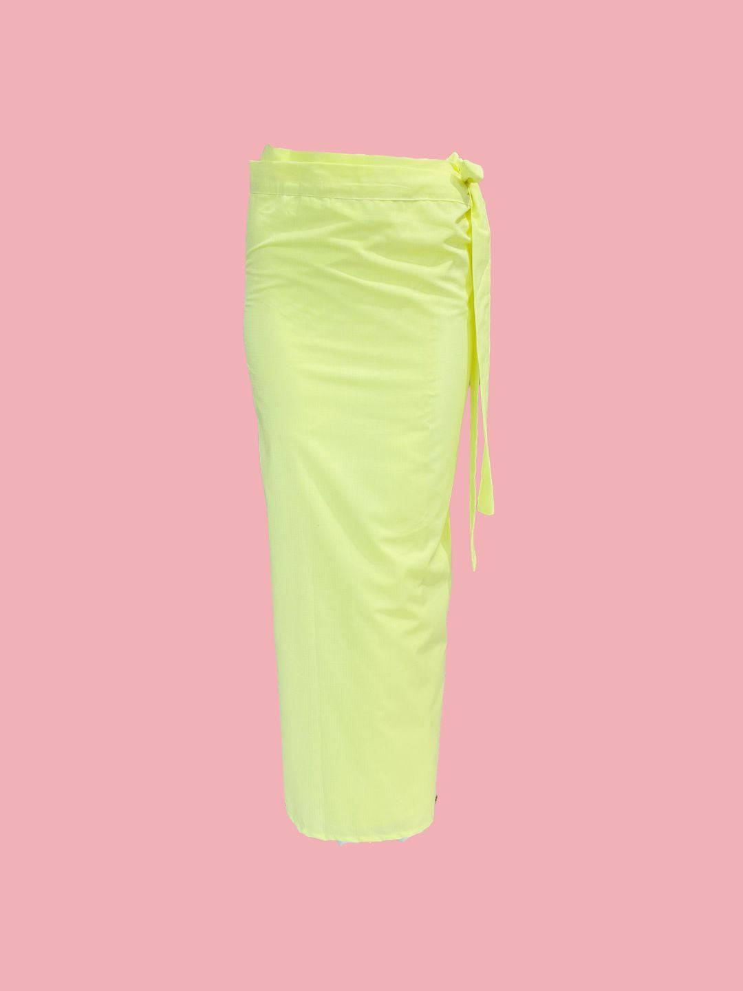 Gonna Lunga Pareo Vichy Giallo Fluo – Ribes of LOVE