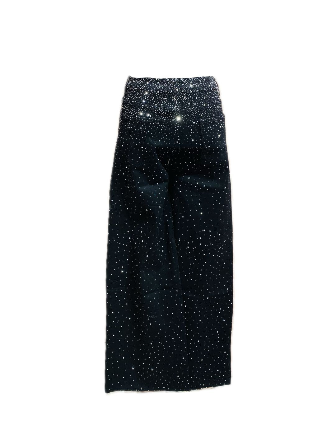JEANS FULL STRASS NERO