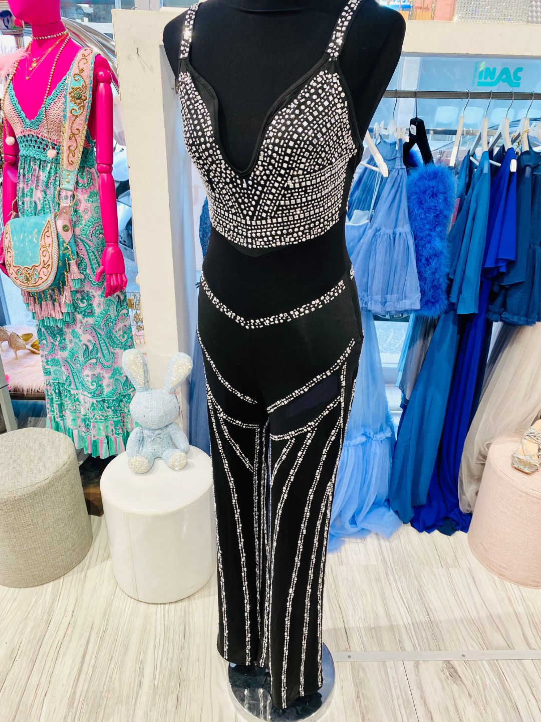 JUMPSUIT ELEGANTE STRASS 732572-1