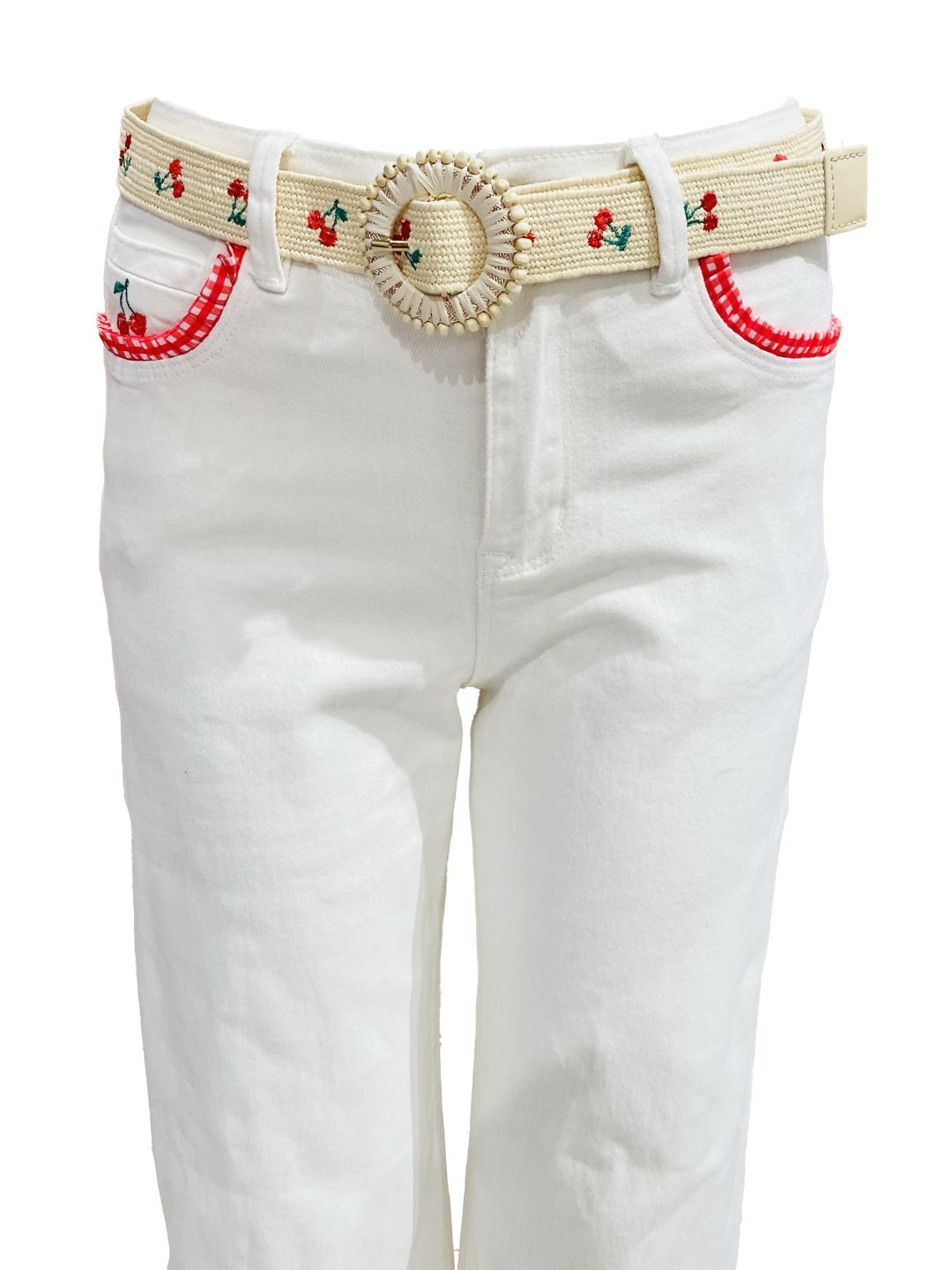 Jeans Palazzo Ciliegia Bianco 🍒