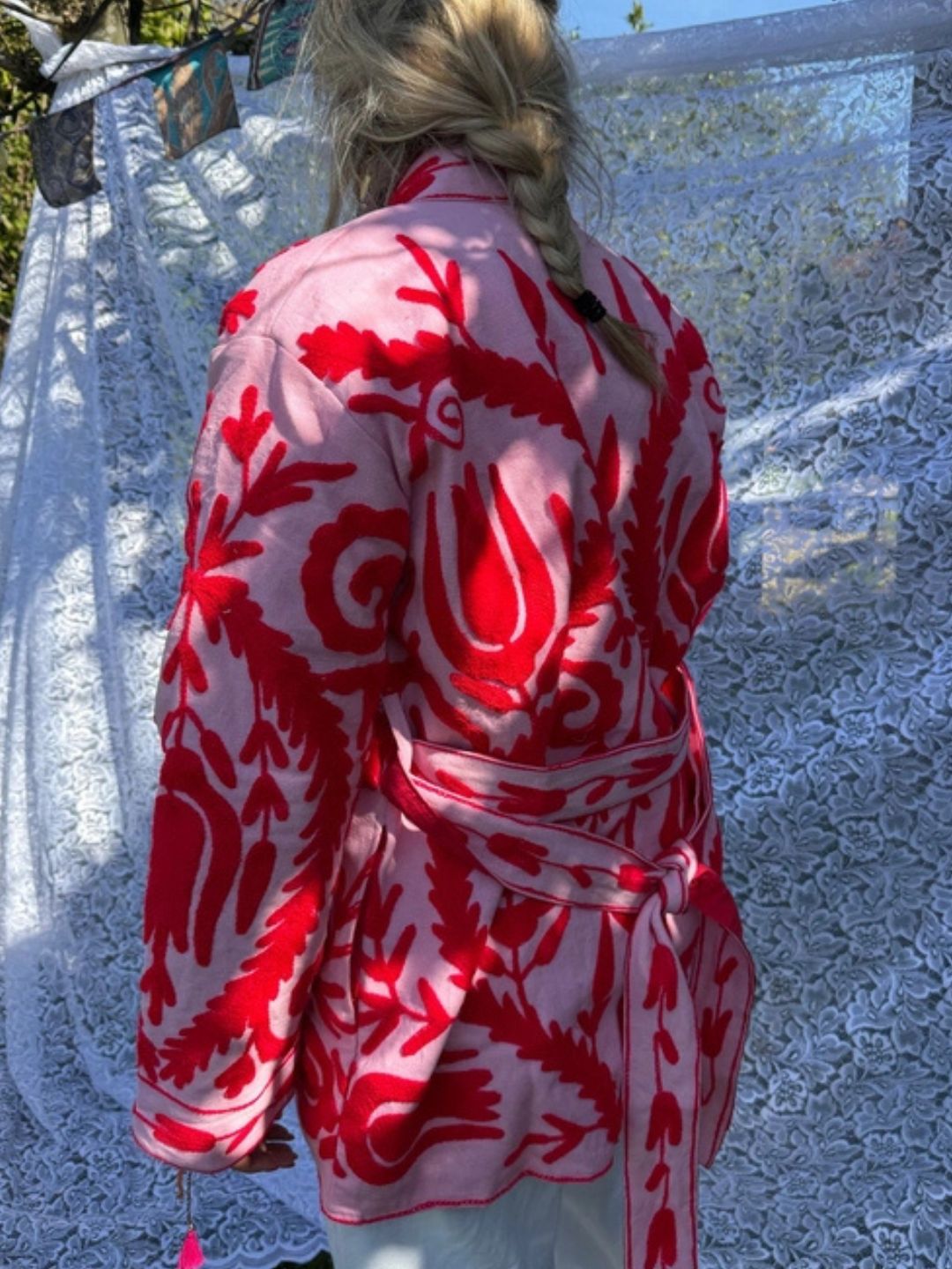 Kimono Suzani Banjara Rosa
