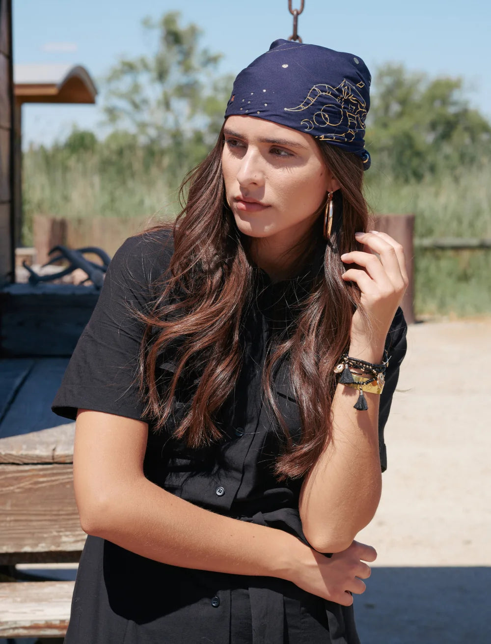 SCIARPA ZODIAC NAVY IN MODAL