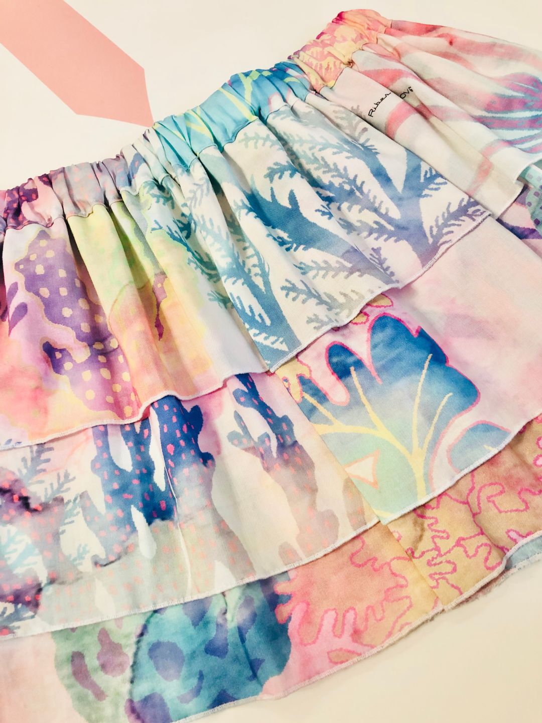 MINIGONNA LAYERED TROPICAL