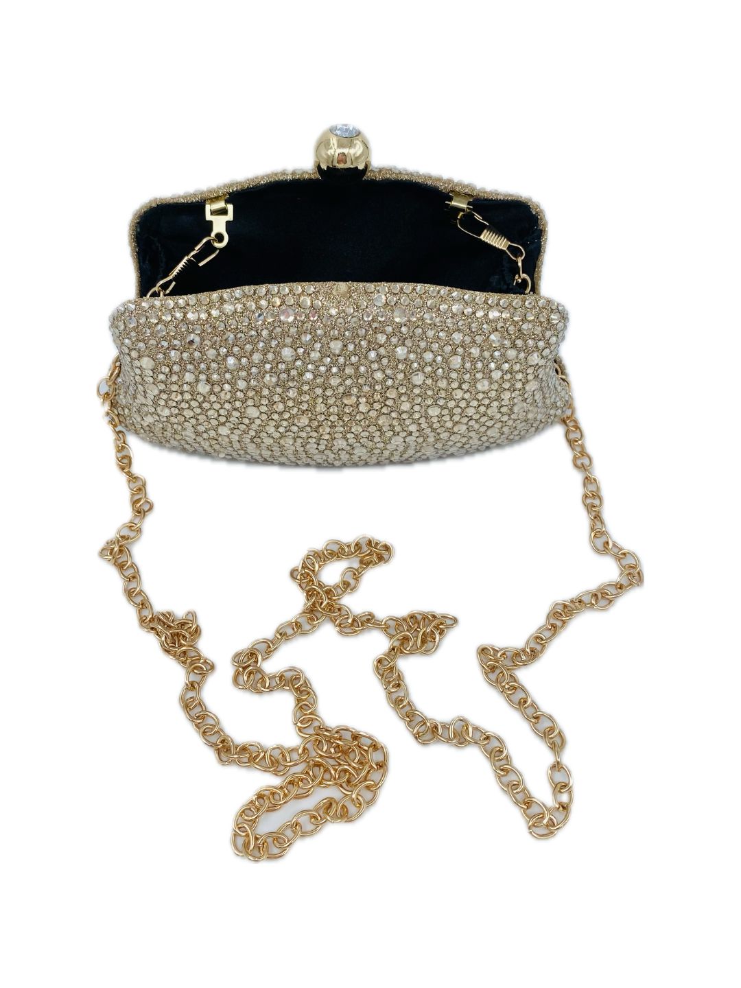 MINI POCHETTE STRASS ORO 9060