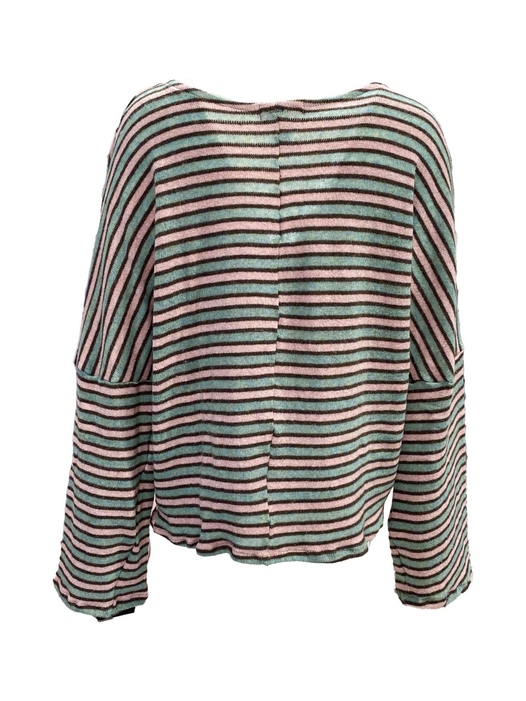 Maglia Scatoletta Righe Menta e Rosa Ribes of LOVE