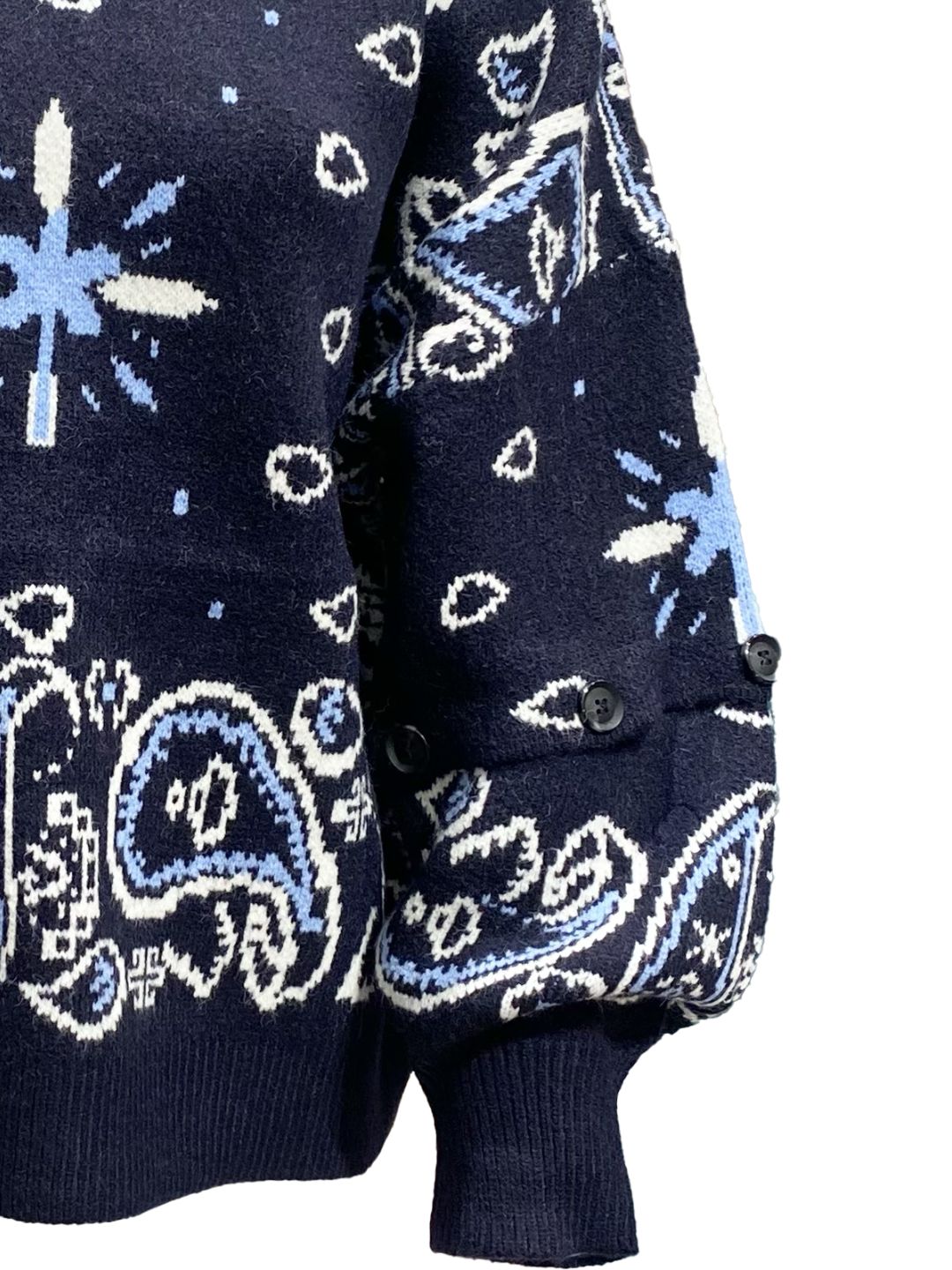 Navy Blue Transformable Bandana Sweater 353