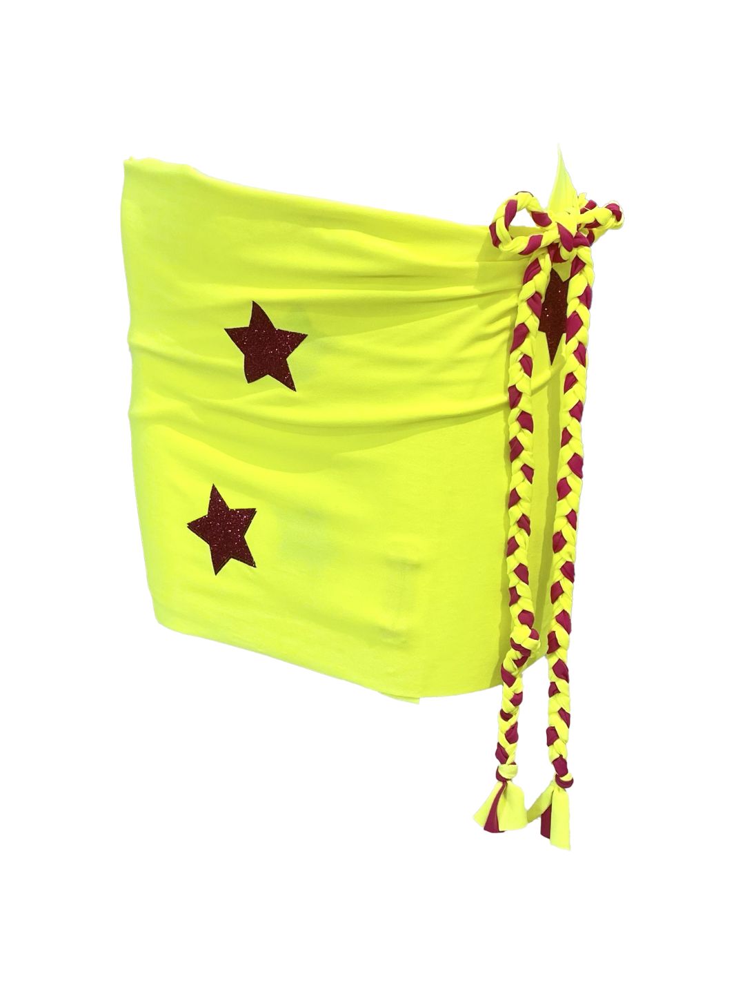 Mini Pareo Giallo Fluo Stelle Ribes of LOVE