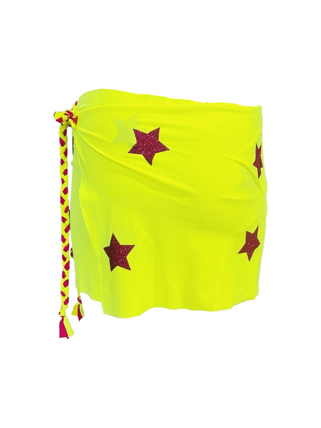 Mini Pareo Giallo Fluo Stelle Ribes of LOVE
