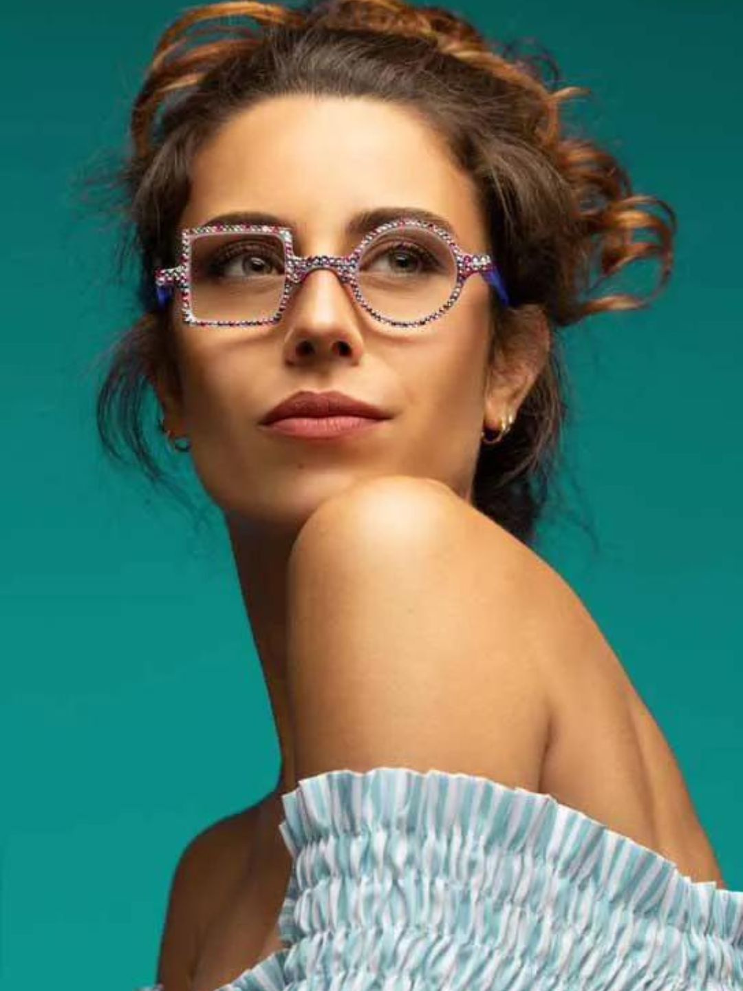 KATRINE LILLA JIMMY CRYSTAL NEW YORK READING GLASSES JCR562PP-MIX