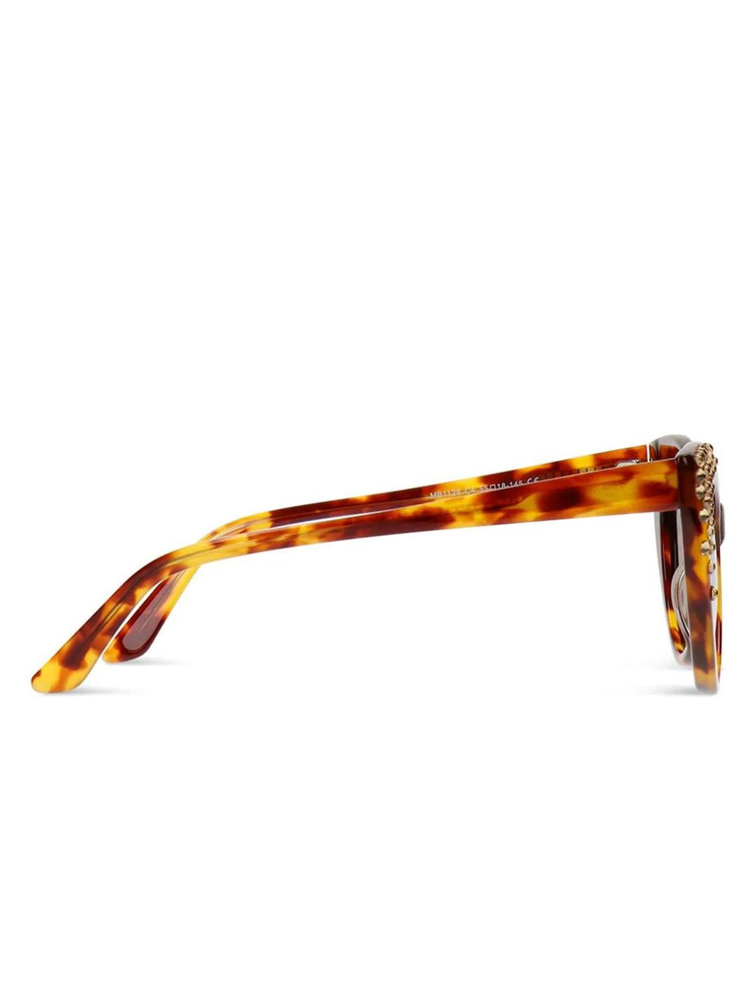 MARYLIN BROWN JIMMY CRYSTAL NEW YORK SUNGLASSES GLT1128-C4-L/COL