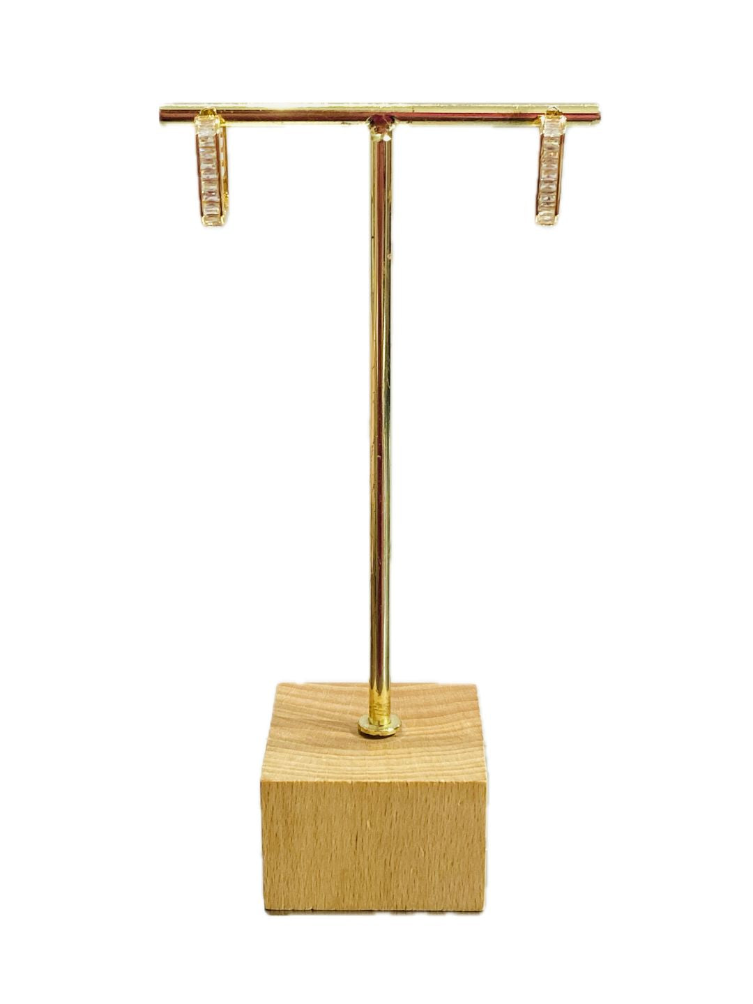 ORECCHINO STRASS RETTANGOLARE Col.Oro 51124O