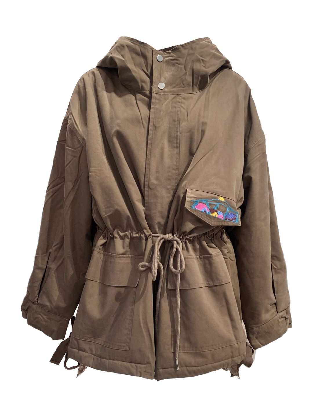 PARKA Cioccolato Con Cappuccio Casbah Love