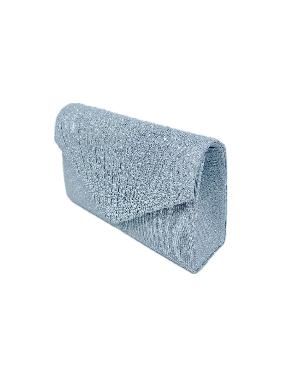 SILVER LUREX CEREMONY POUCH 2478