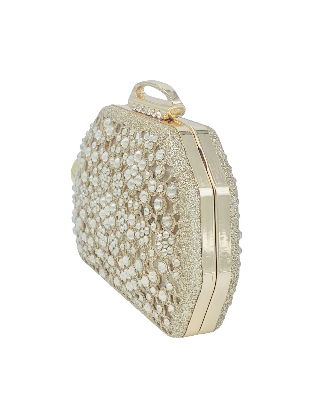 Mini Pochette Clutch Strass Oro 90053