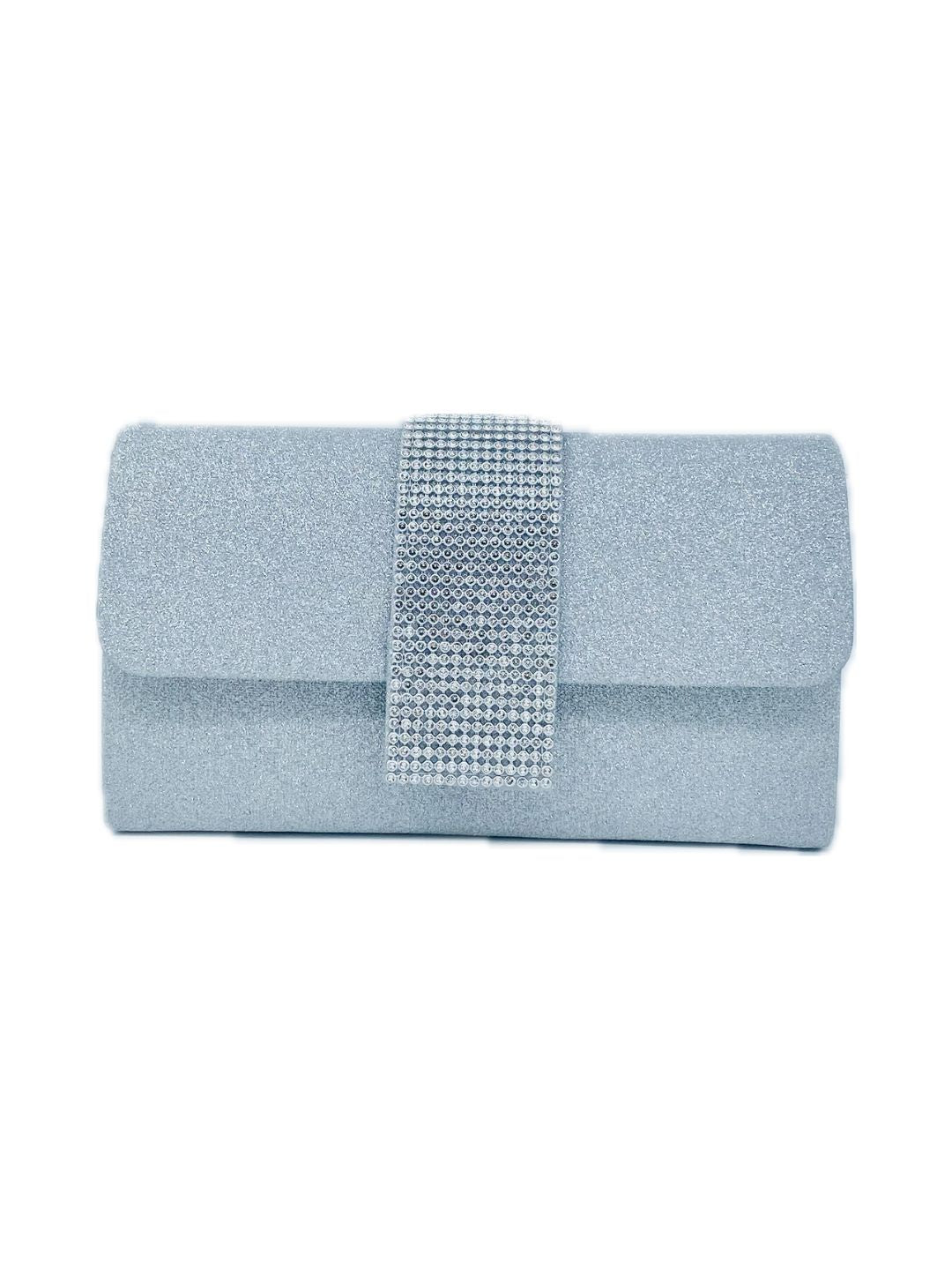 POCHETTE GLITTER ARGENTO 2365