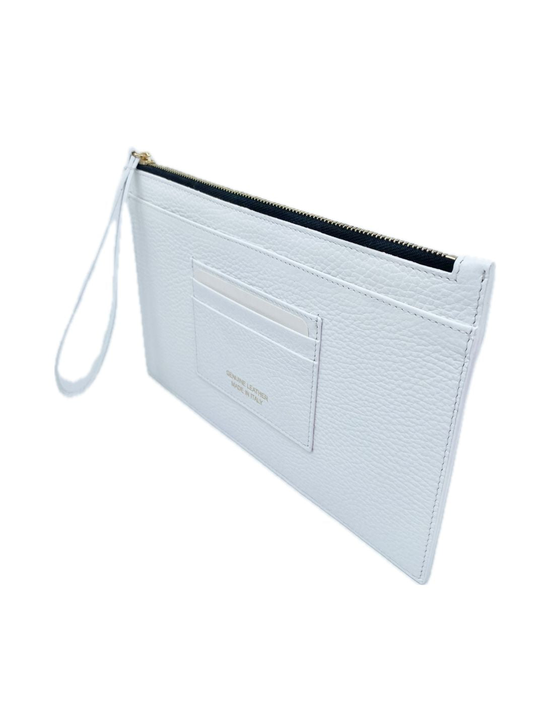 POCHETTE PORTADOCUMENTI IN PELLE BIANCO 5039
