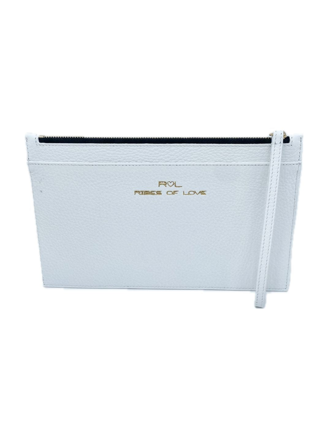 POCHETTE PORTADOCUMENTI IN PELLE BIANCO 5039