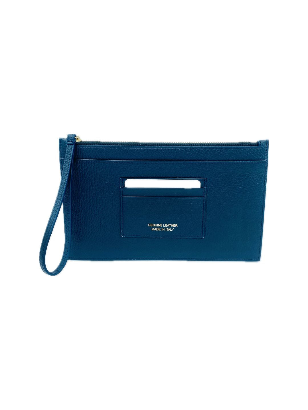 POCHETTE PORTADOCUMENTI IN PELLE BLU NOTTE 5039
