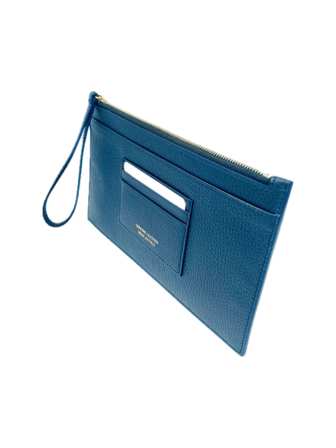 POCHETTE PORTADOCUMENTI IN PELLE BLU NOTTE 5039