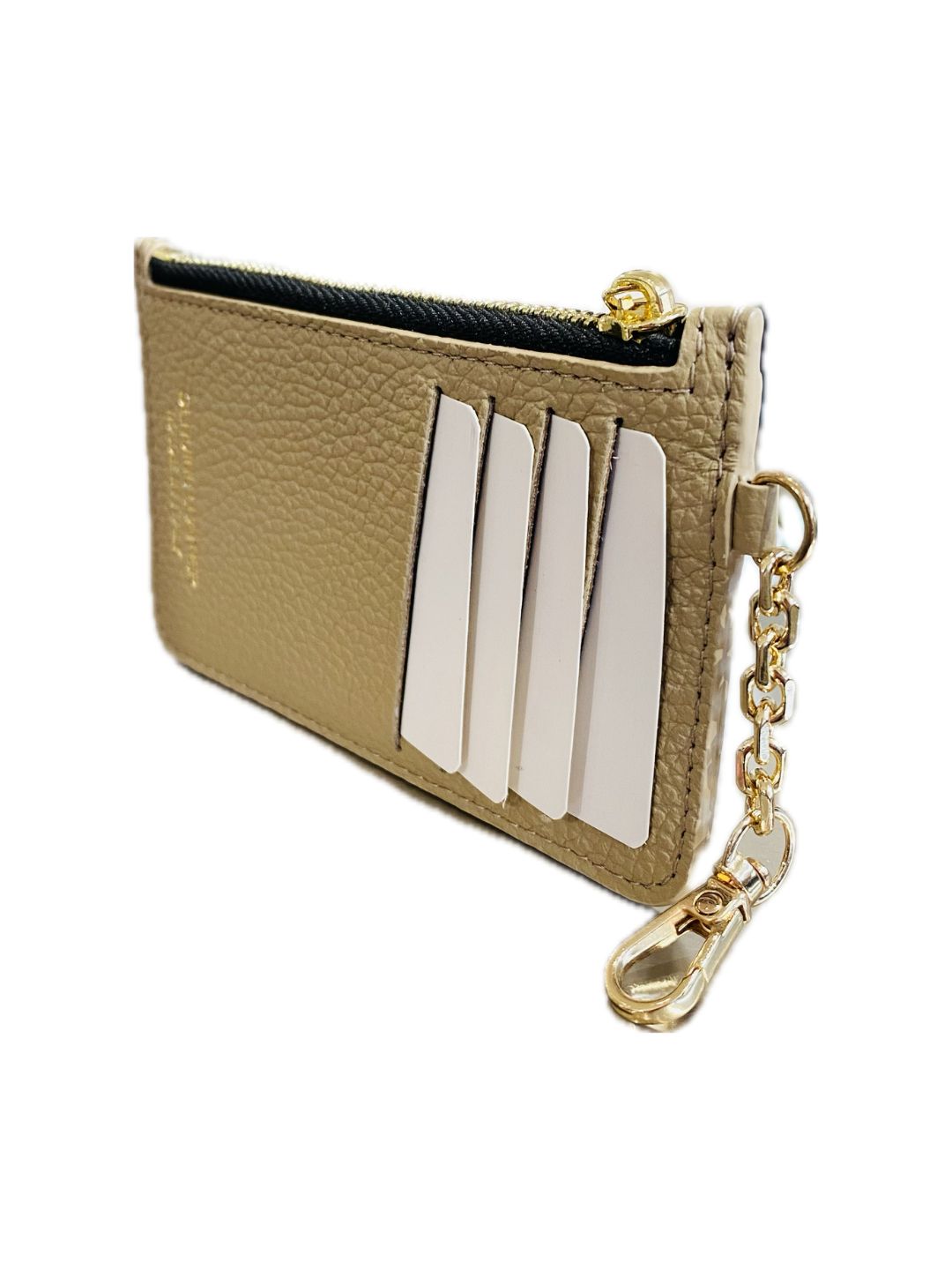 PORTACARTE CON MOSCHETTONE IN PELLE TORTORA 135