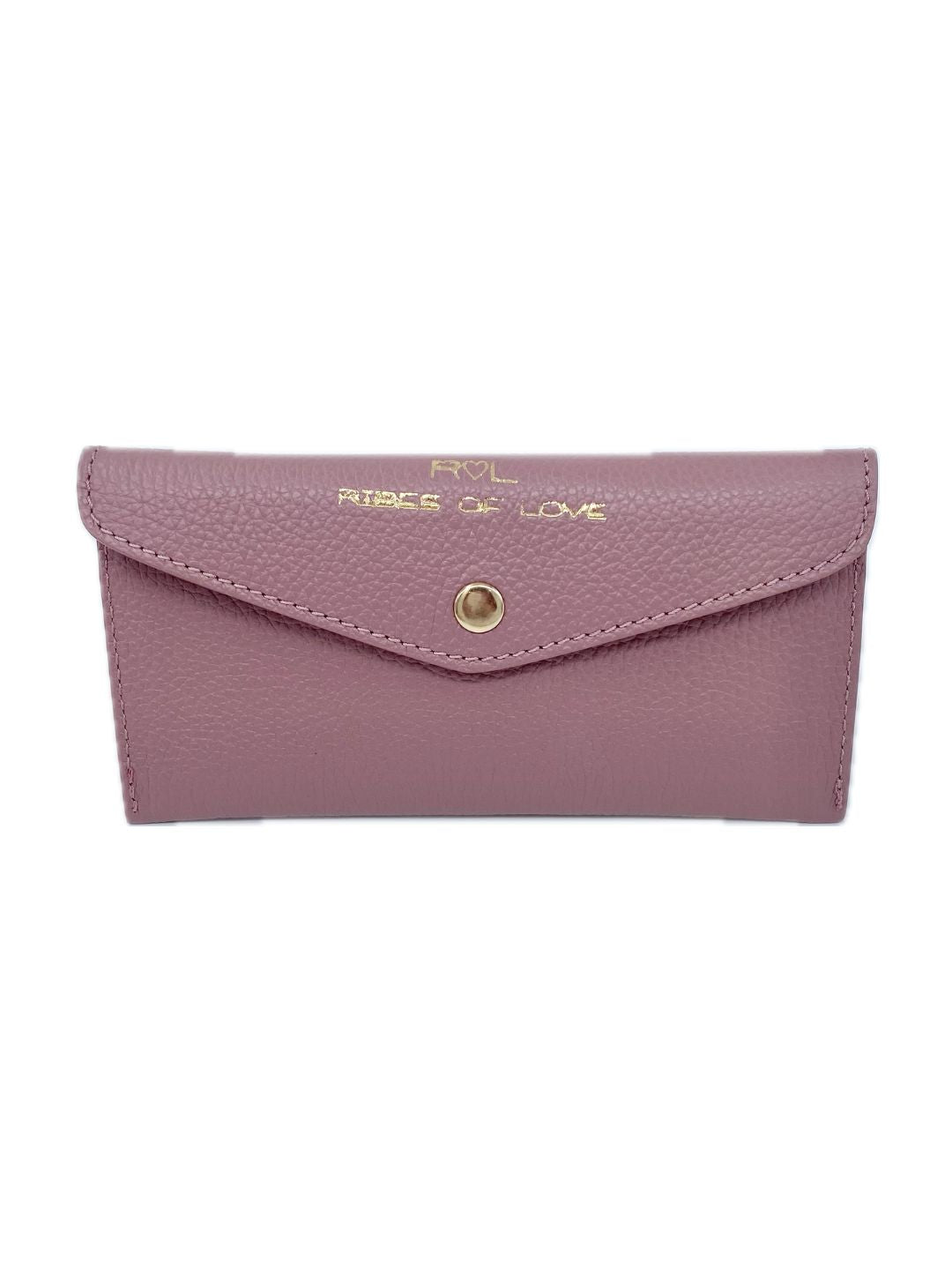 PORTAFOGLIO A BUSTA IN PELLE ROSA ANTICO 5022
