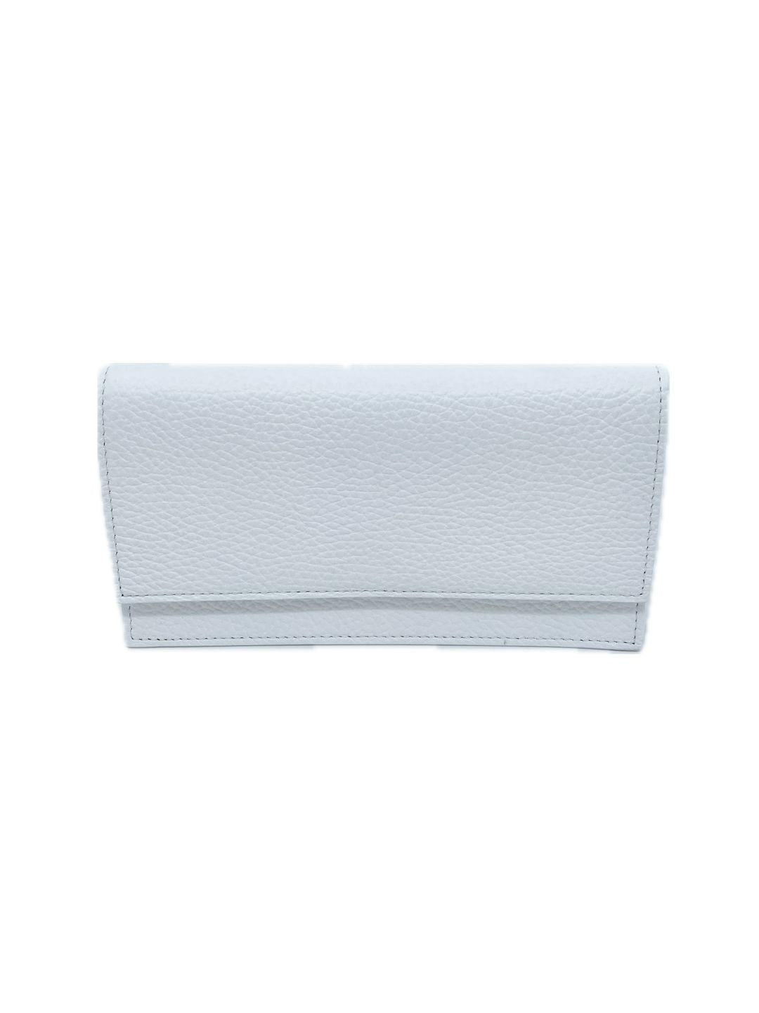 PORTAFOGLIO CON PORTACELLULARE IN PELLE BIANCO 5031