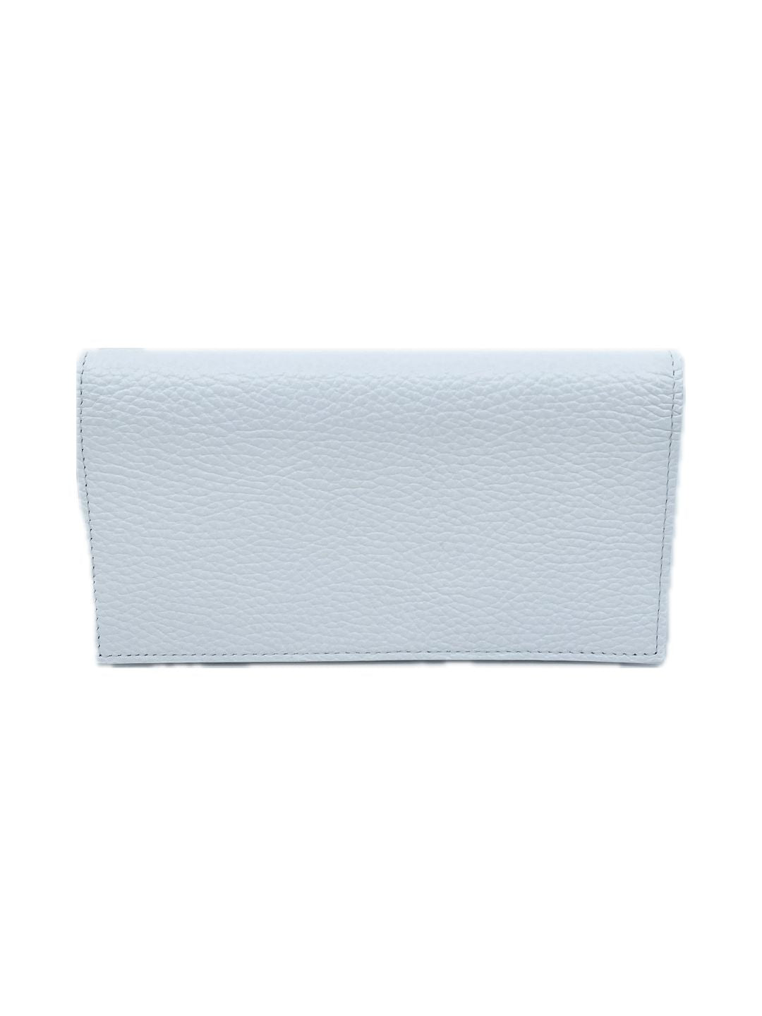 PORTAFOGLIO CON PORTACELLULARE IN PELLE BIANCO 5031