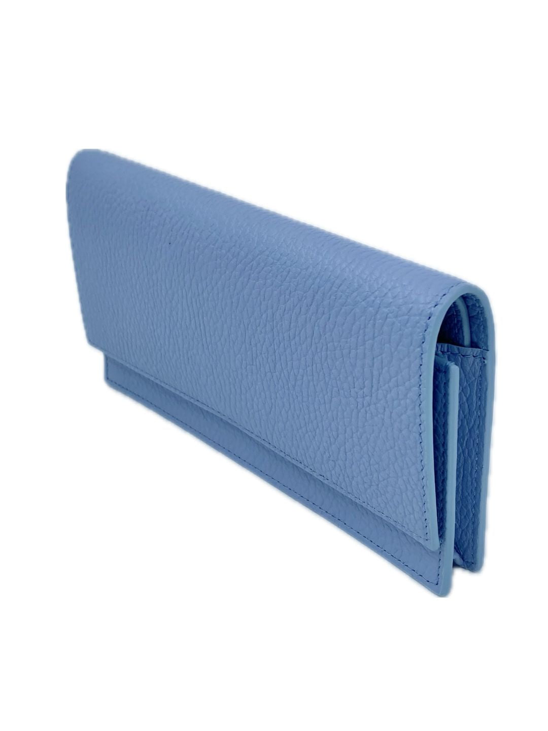 PORTAFOGLIO CON PORTACELLULARE IN PELLE CELESTE 5031