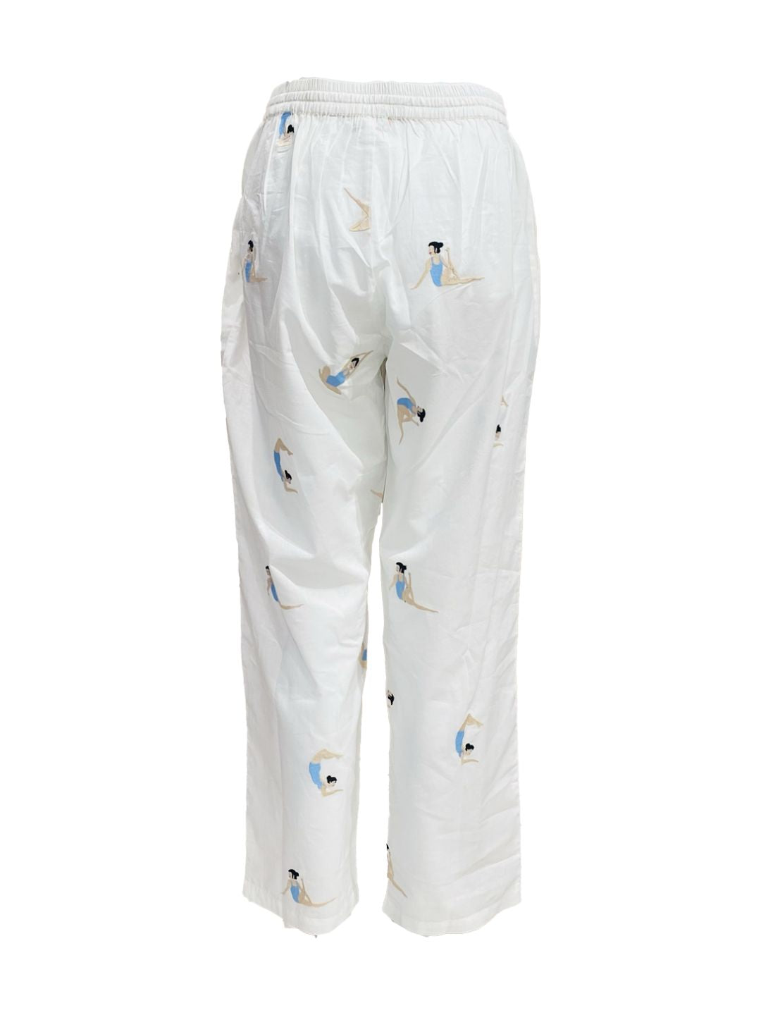 Pantalone Lungo Ricamato in Cotone boho-chic Mod.2