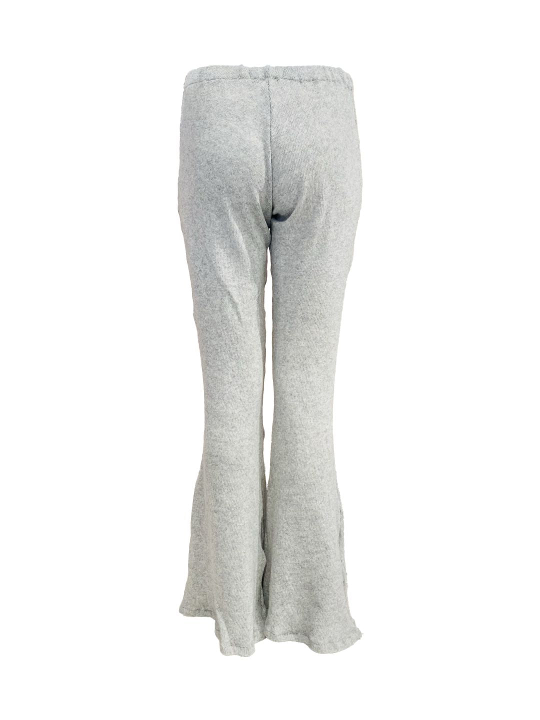 Pantalone Palazzo in Maglia Grigio Melange Chiaro Ribes of LOVE