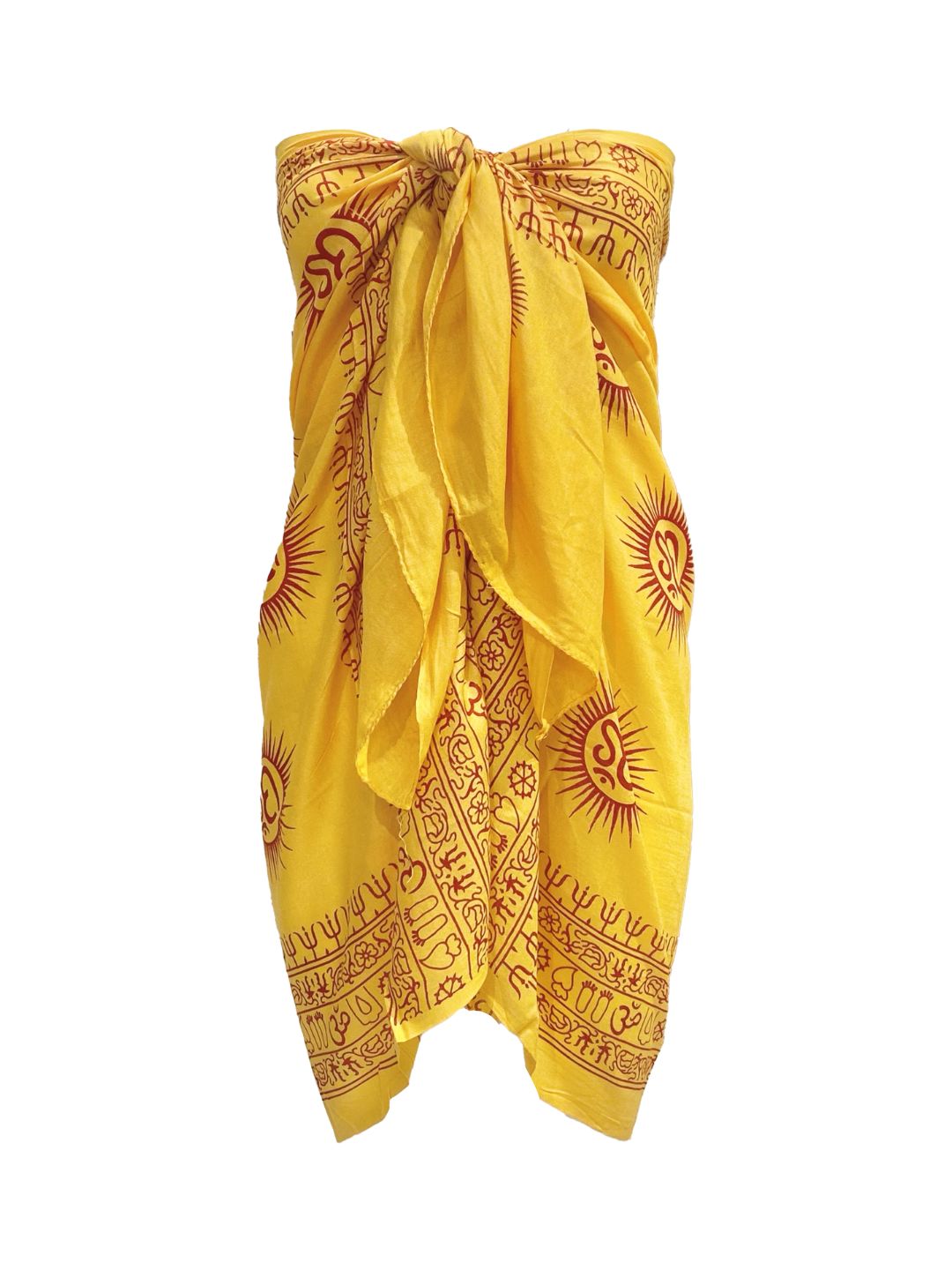 Pareo Ganesha OM collection Giallo Ocra