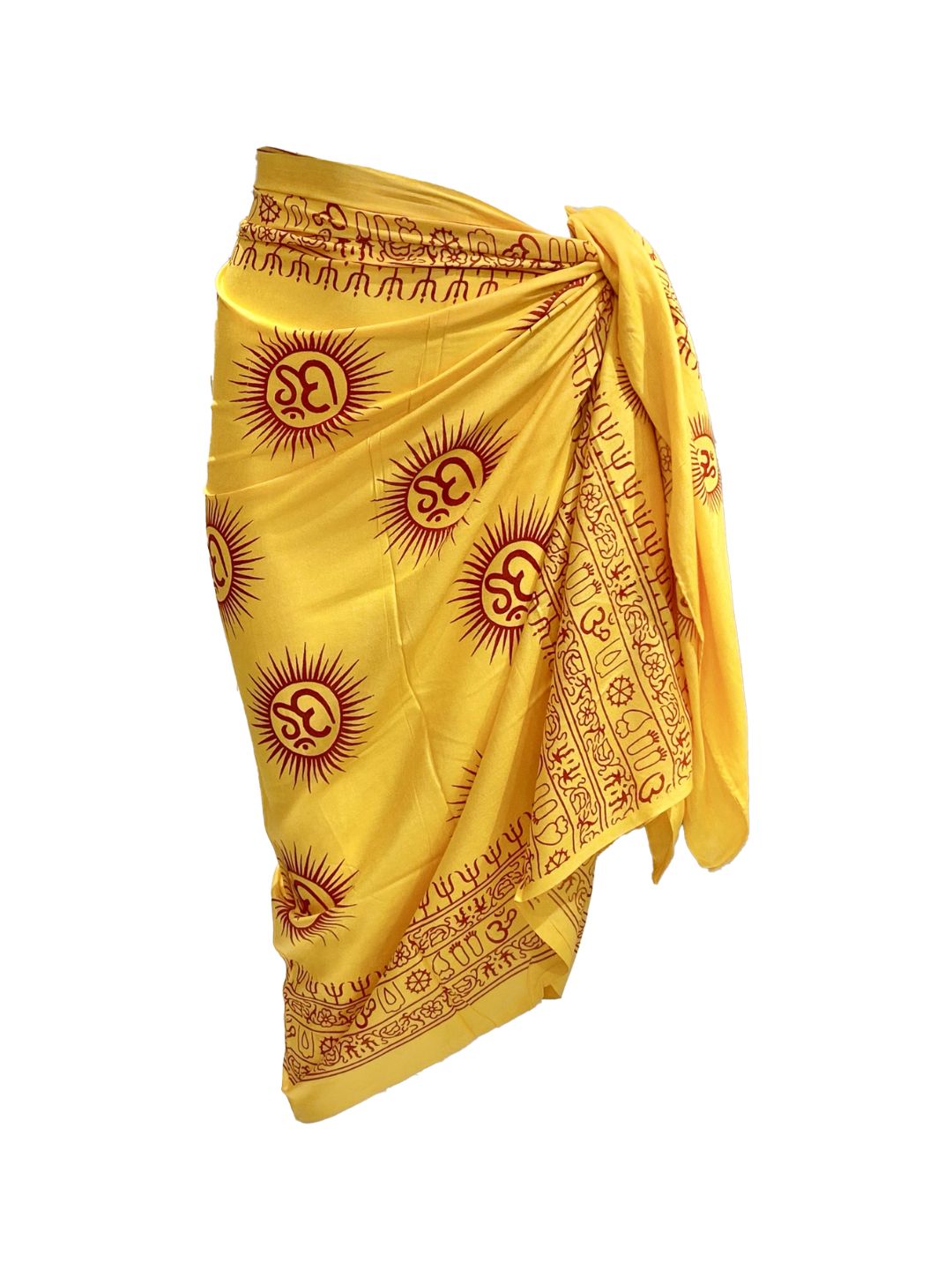 Pareo Ganesha OM collection Giallo Ocra