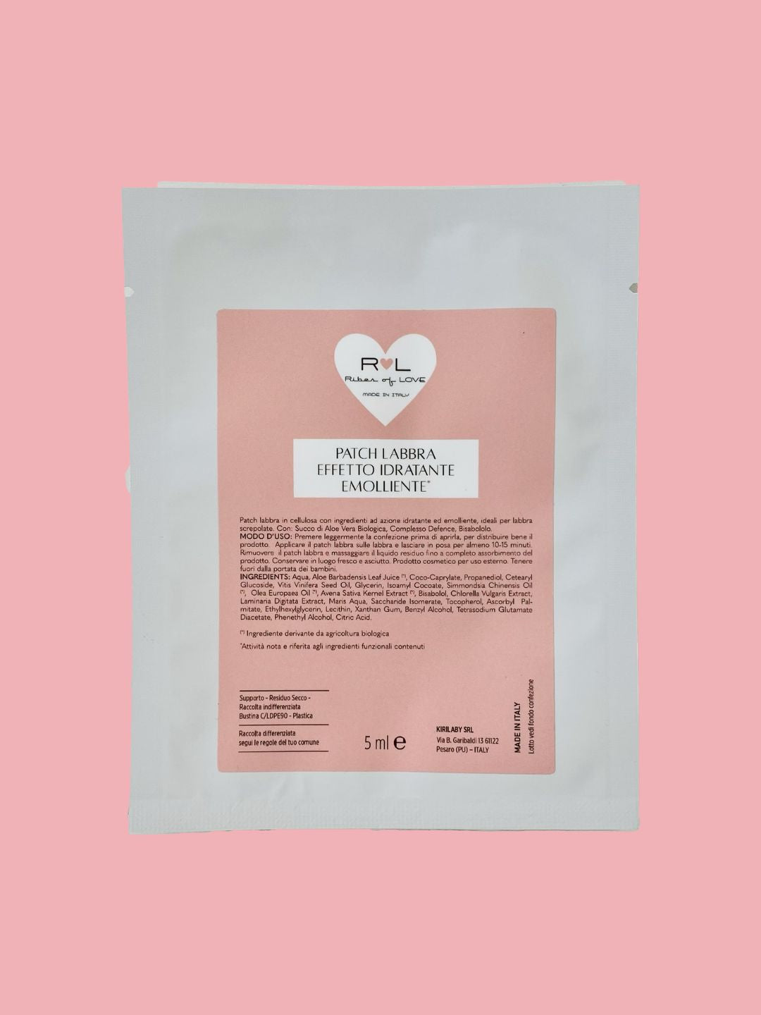 Patch Labbra Idratante ed Emolliente – Ribes of Love