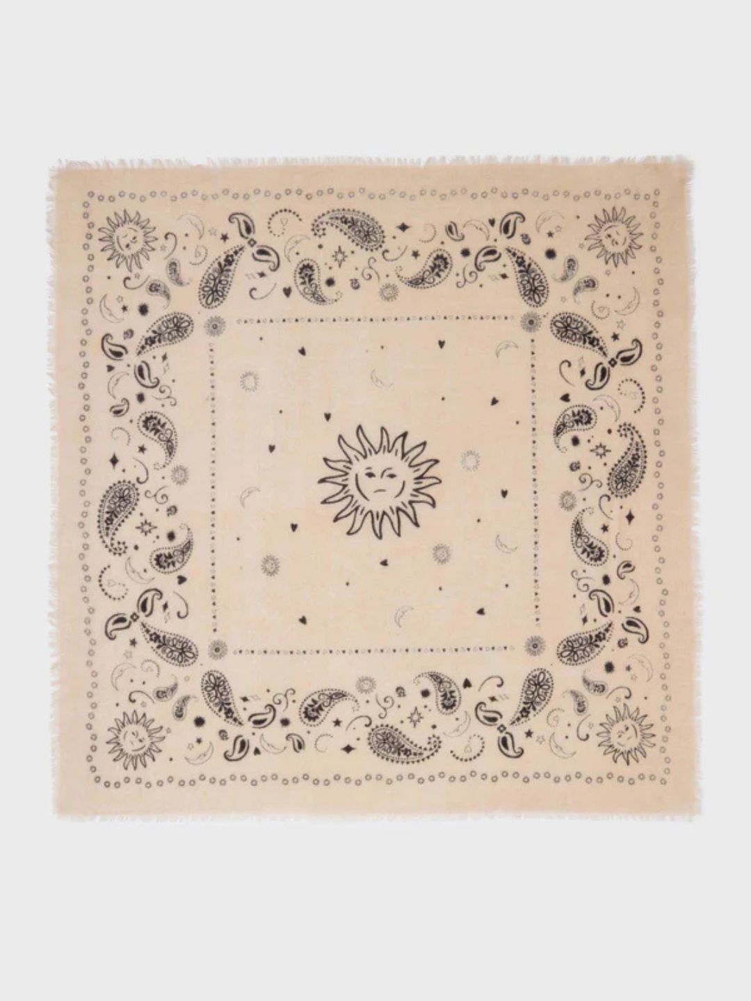 Piccolo Foulard Lana Alice Ecru