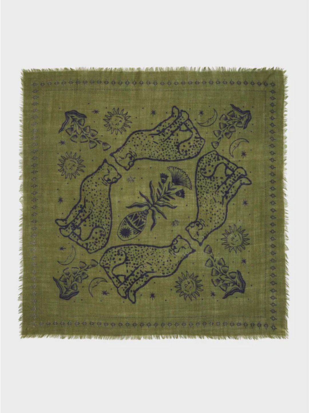 Piccolo Foulard Lana Sasha Verde